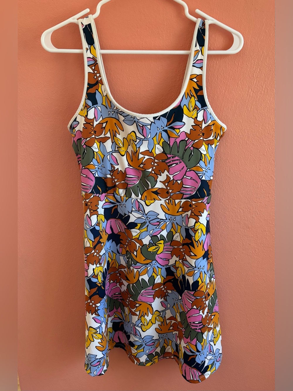 Bailey 44 Multicolor Floral Scoop Neck Tank — Pink, Yellow, Blue, Green, Brown